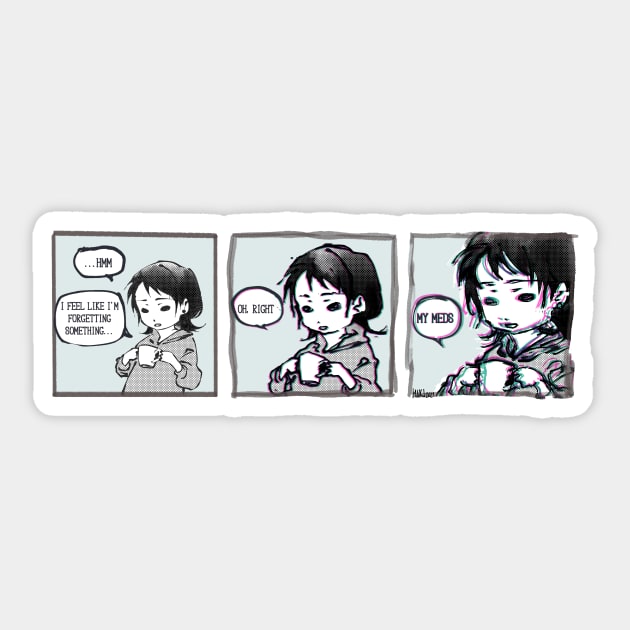 icantfeelmyface.jpg Sticker by makimayu